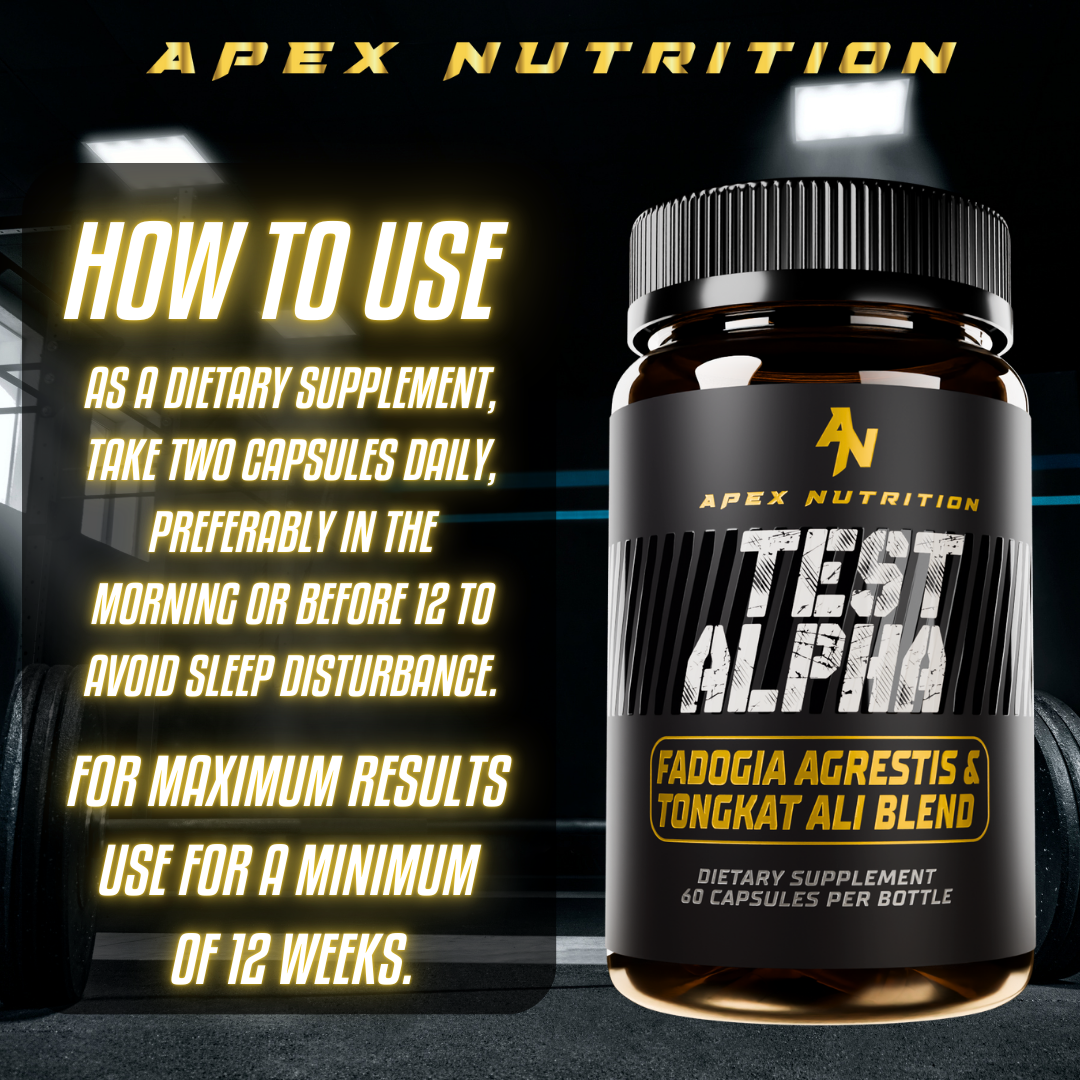 Test Alpha™ – Premium Alpha Booster for Men with Tongkat Ali & Fadogia Agrestis
