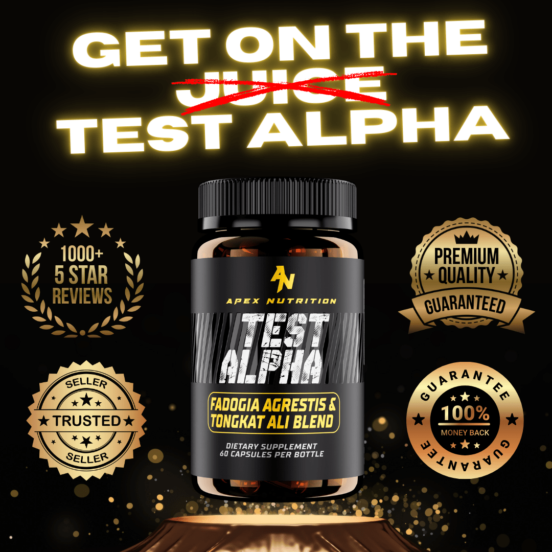 Test Alpha™ – Premium Alpha Booster for Men with Tongkat Ali & Fadogia Agrestis - Apex Nutrition