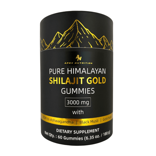 Himalayan Shilajit Gold Gummies – Focus & Energy Booster - Apex Nutrition