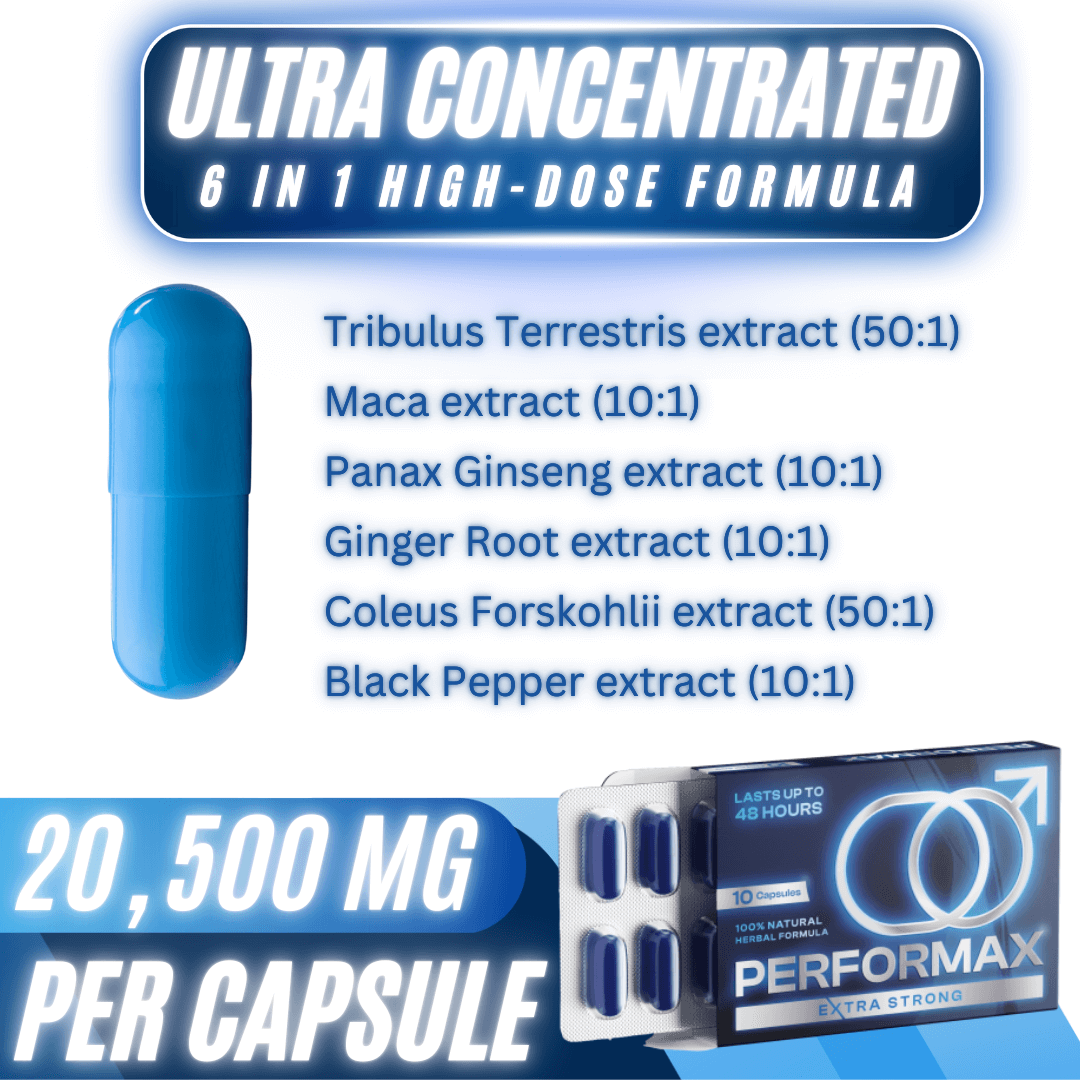 Performax - Natural Herbal Sexual Enhancing Pills For Men - Apex Nutrition