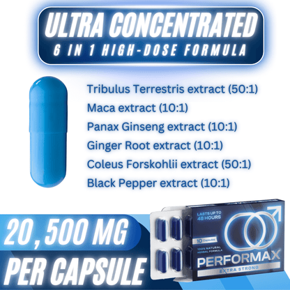 Performax - Natural Herbal Sexual Enhancing Pills For Men - Apex Nutrition