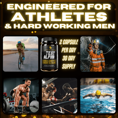 Test Alpha™ – Premium Alpha Booster for Men with Tongkat Ali & Fadogia Agrestis - Apex Nutrition